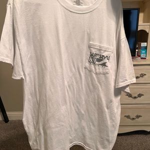 Front Pocket White T shirt